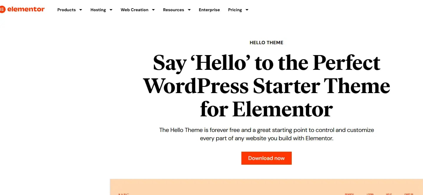 Home pageHello Elementor