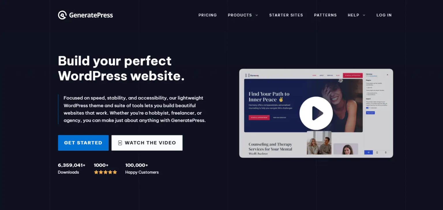 Home pageGeneratePress