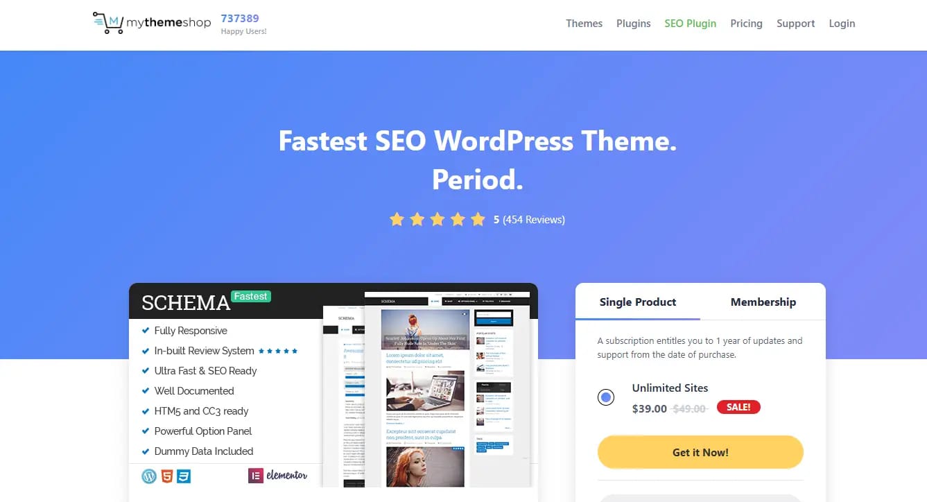 Home pageSchema