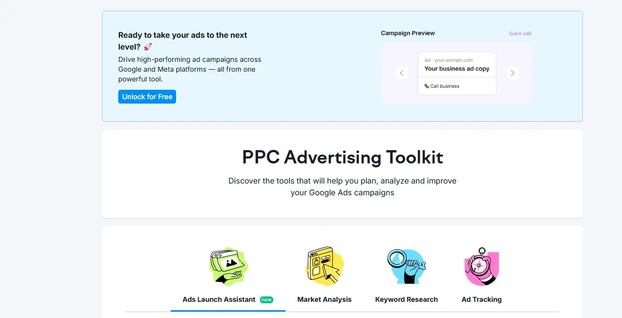 Gambar Advertising Research Semrush