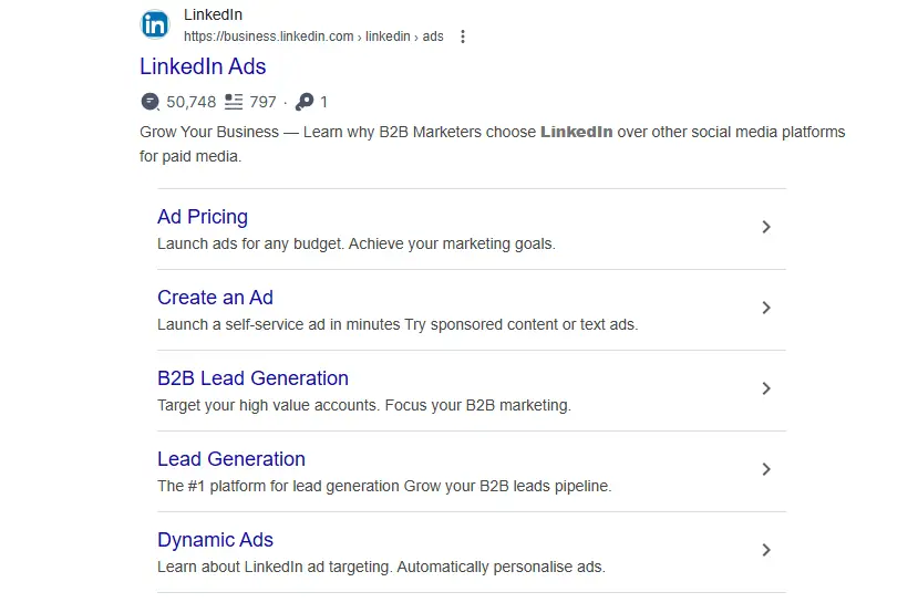 Contoh gambar LinkedIn Ads