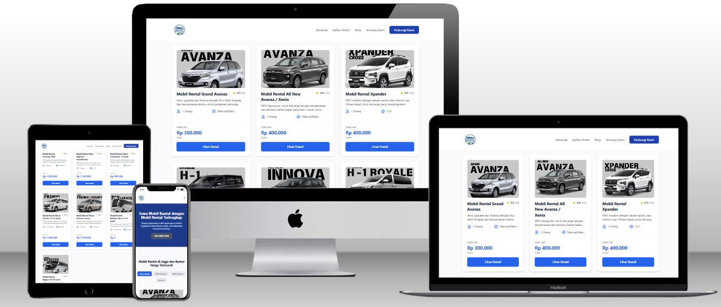 Website Rental Mobil Bantul