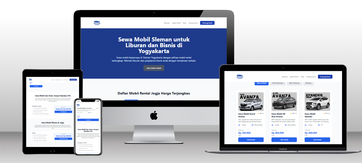 Website Sewa Mobil Sleman